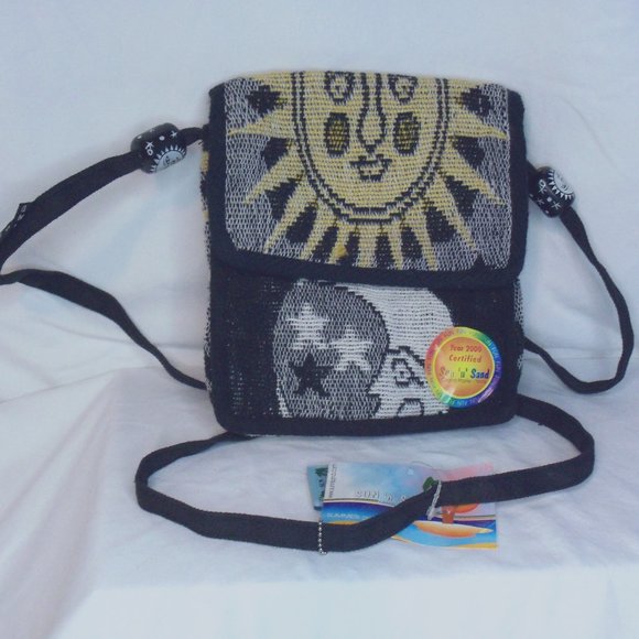 Sun N Sand Handbags - Sun N Sand 90's Sun and Moons Celestial Space Theme Cross Body Purse NWT